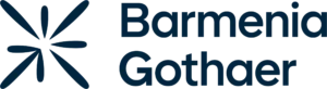 Logo von Barmenia Gothaer mit stilisierten Strahlen und klarer Schrift.