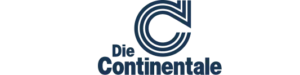Logo von Continental, bestehend aus einem stilisierten "C" in Blau auf transparentem Hintergrund.
